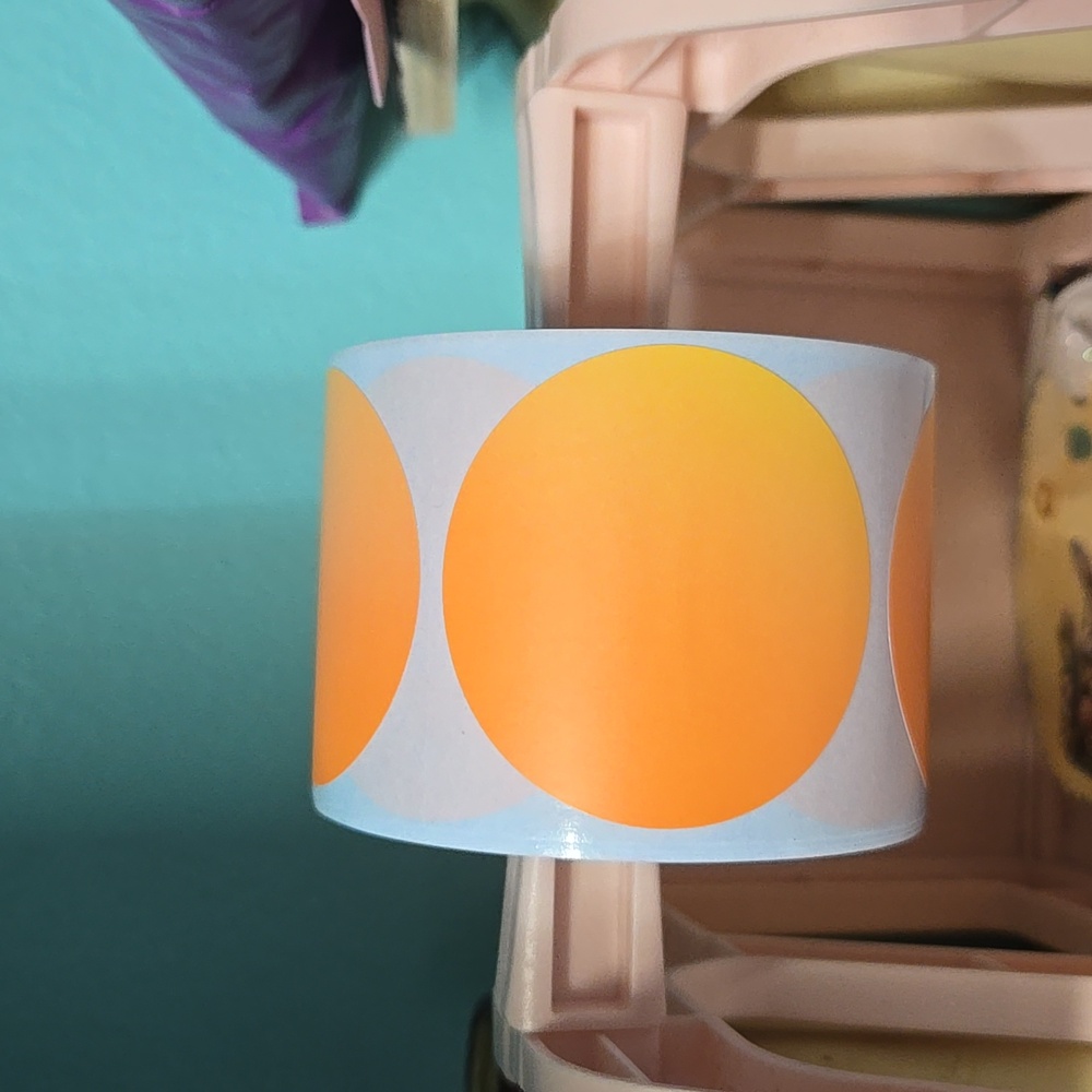 BUY NOW! 100 Thermal Stickers Available in Different Colors 2"Round QRCODE - Picture 2 of 16